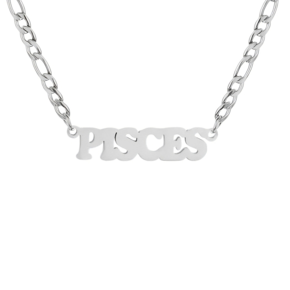 Pisces Necklace Zodiac Stainless Steel - Picture 1 of 8